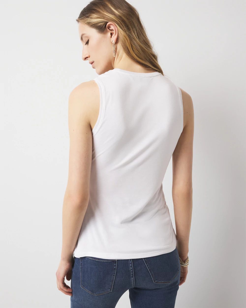 Pleated Wrap Tank Top | White House Black Market
